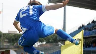 L’esultanza ormai classica di capitan Stovini