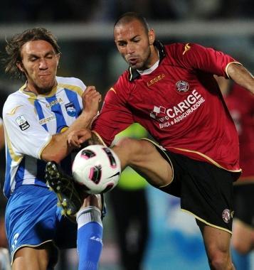 <b>PENDOLO. </b>Pasquale Schiattarella a Pescara &egrave; stato un elemento fondamentale per la vittoria amaranto       