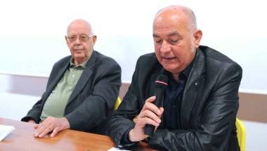 Aligi Bruni e Roberto Fratoni allassemblea della Misericordia 