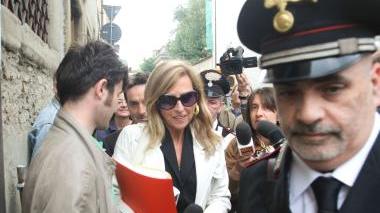 Il giudice Bianca Bellucci all’uscita del tribunale