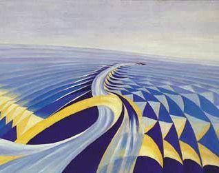Uno dei quadri in esposizione 