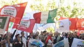 La protesta antifascista