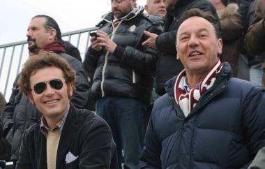 A sin. Maurizio Casalini sugli spalti 