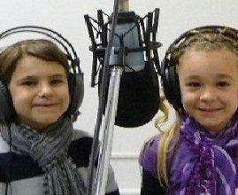 Luca e Rachele durante lesibizione negli studi di Sky  