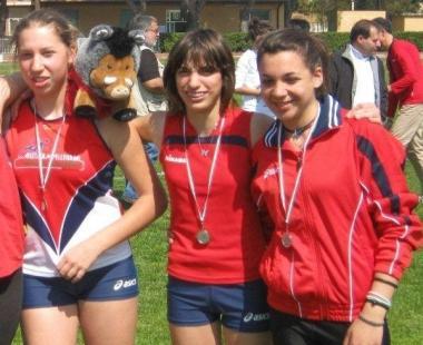 <b>SQUADRA FEMMINILE</b> Da sinistra Stringara, Scantamburlo e Neri 