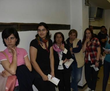 <b>ROSMINI.</b> Le studentesse al nostro incontro con i candidati 
