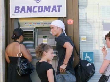 Uno sportello bancomat 