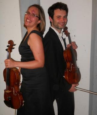 I violisti Caterina Cioli e Stefano Zanobini    