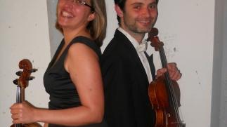 I violisti Caterina Cioli e Stefano Zanobini