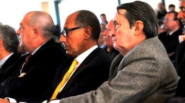 Angelo Roma (sulla sinistra) con il presidente dell’Authority Gallanti