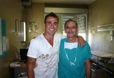 Fabio Cannavaro si cura nel reparto di Castellacci