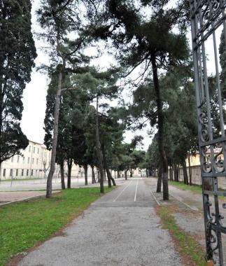 Il parco dove dovrebbe sorgere il posteggio