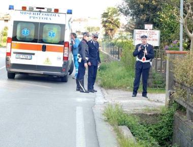 I rilievi di un incidente stradale da parte della Polizia municipale 
