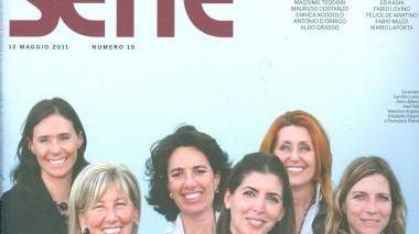 <b>IN COPERTINA </b>Elisabetta Geppetti (la quinta da sinistra) con le altre ladies del vino su “Sette”