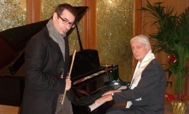 I musicisti Francesco Aldi e Gian Luca Muzzarelli 