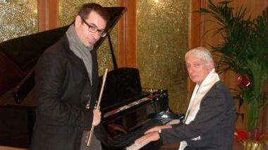 I musicisti Francesco Aldi e Gian Luca Muzzarelli