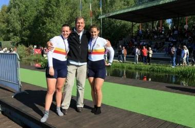 Il presidente Ademollo tra Giulia Campioni e Rebecca Corsoni 