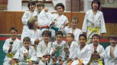 I piccoli atleti della Kenshiro Abbe che hanno partecipato alla gara