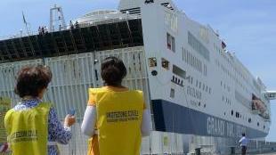 La nave arrivata ieri a Livorno