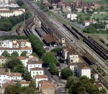 Una veduta dall’alto di Empoli