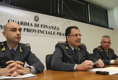 Da sinistra il maggiore Masucci, il colonnello Reolone e il maresciallo Bernardi 