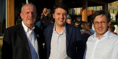 <b>RENZI. </b>Con Farnetani e Tavarelli       