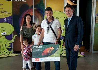 Premiato all'Acquario il visitatore numero 100mila