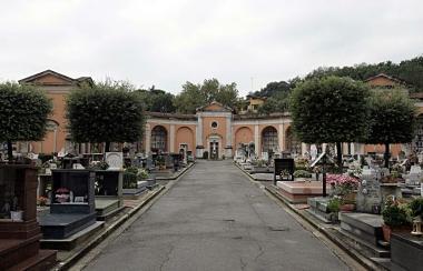 Una veduta del cimitero comunale di Pieve 