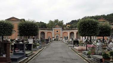 Una veduta del cimitero comunale di Pieve