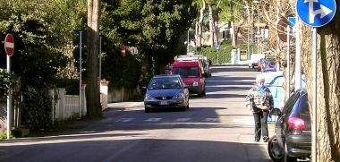 Uno scorcio di via dei Macchiaioli I residenti chiedono pi&ugrave; sicurezza 