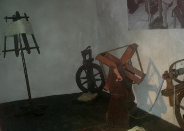 La sezione lana del museo di Rivoreta 