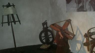 La sezione lana del museo di Rivoreta