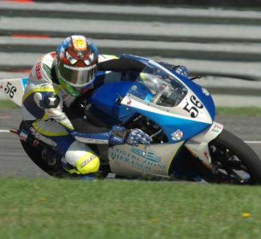 Luciano Leotta durante una corsa 