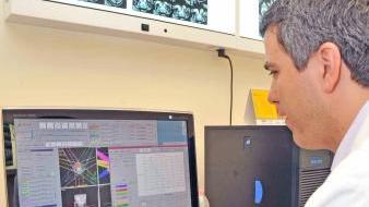 Le immagini provenienti dall’ acceleratore elaborate dal computer