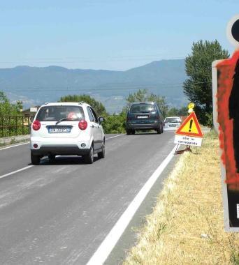 Un tratto di via Firenze 
