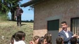 Studenti in visita all'acquedotto "modello"