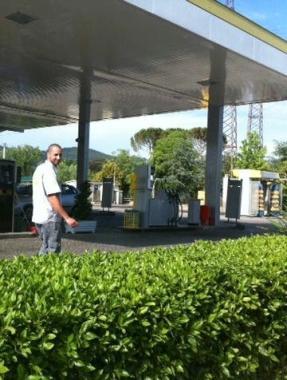 Il distributore dove &egrave; avvenuta la rapina  