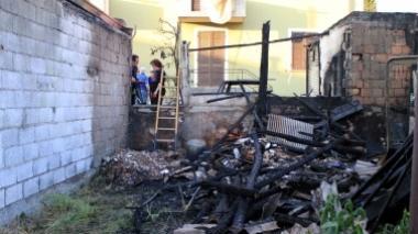 Pieve: allarme esplosione per l'incendio di una rimessa