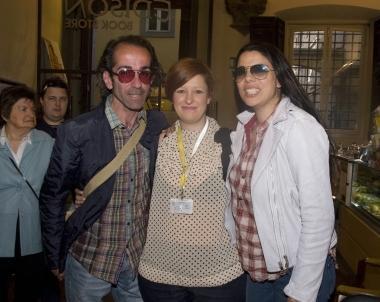 La cantante Mietta (a destra nella foto) 