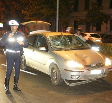 Lauto che ha investito il cinquantenne 