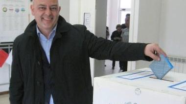 <b>GAVORRANO. </b>I quattro candidati a Gavorrano al voto; dall’alto in senso orario Di Massa, Borghi, Balloni e Mondei