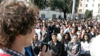 Una protesta del Fermi