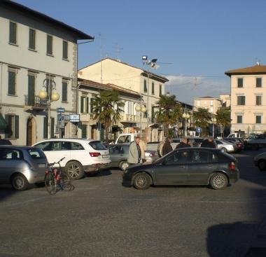 Piazza Matteotti nel centro di Santa Croce 