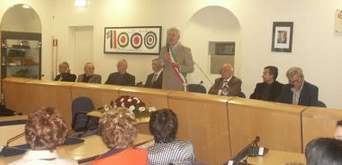 La cerimonia di commemorazione nella sala consiliare 