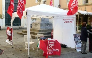 Una manifestazione del sindacato Spi-Cgil