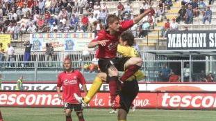 <b>DECISIVO. </b>Federico Dionisi, col Piacenza ha toccato quota 10 gol in campionato