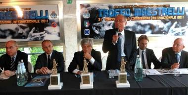 Il tavolo dei relatori alla serata che ha incoronato Massimiliano Allegri come tecnico vincente 