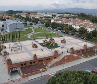 Il parco giochi tra via Brodolini e via Rossa 