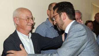 Antonelli riceve l’abbraccio di Gino Nunes
