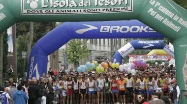 La partenza della Maratonina Città di Prato